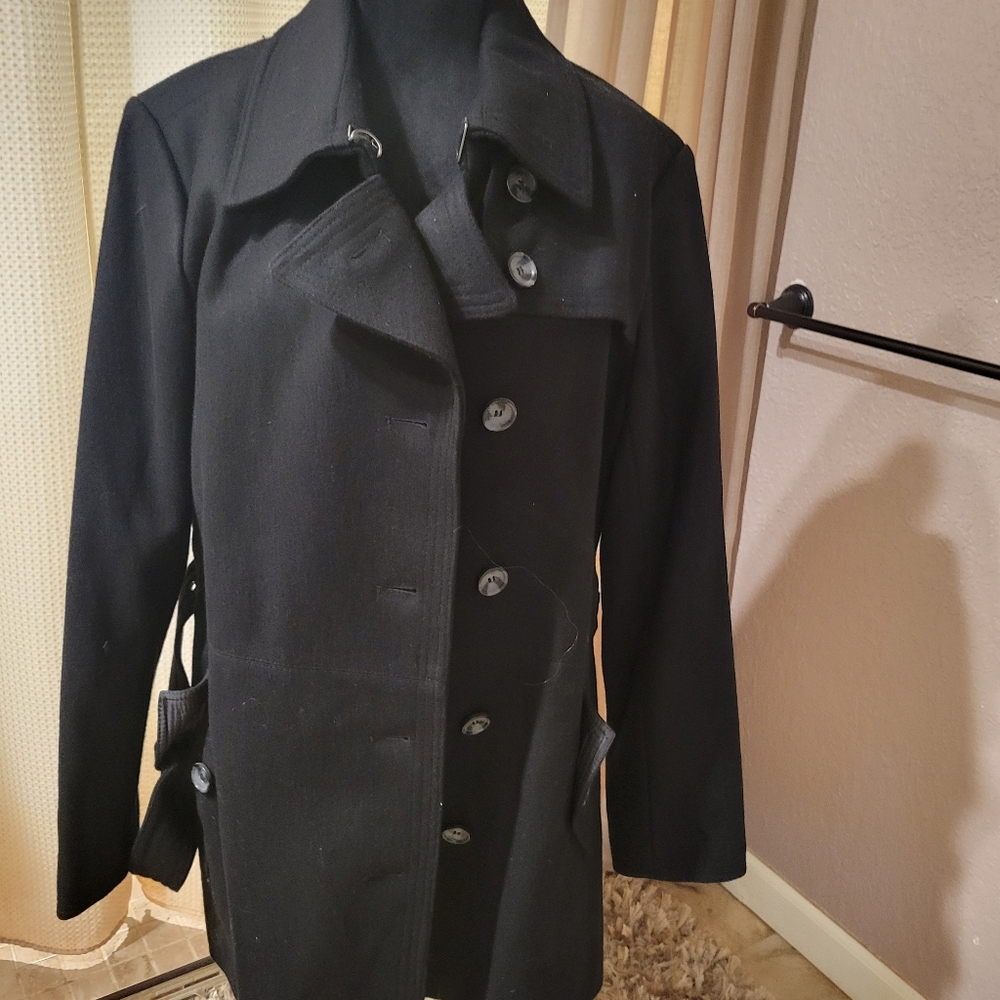 a.n.a Black Pea Coat